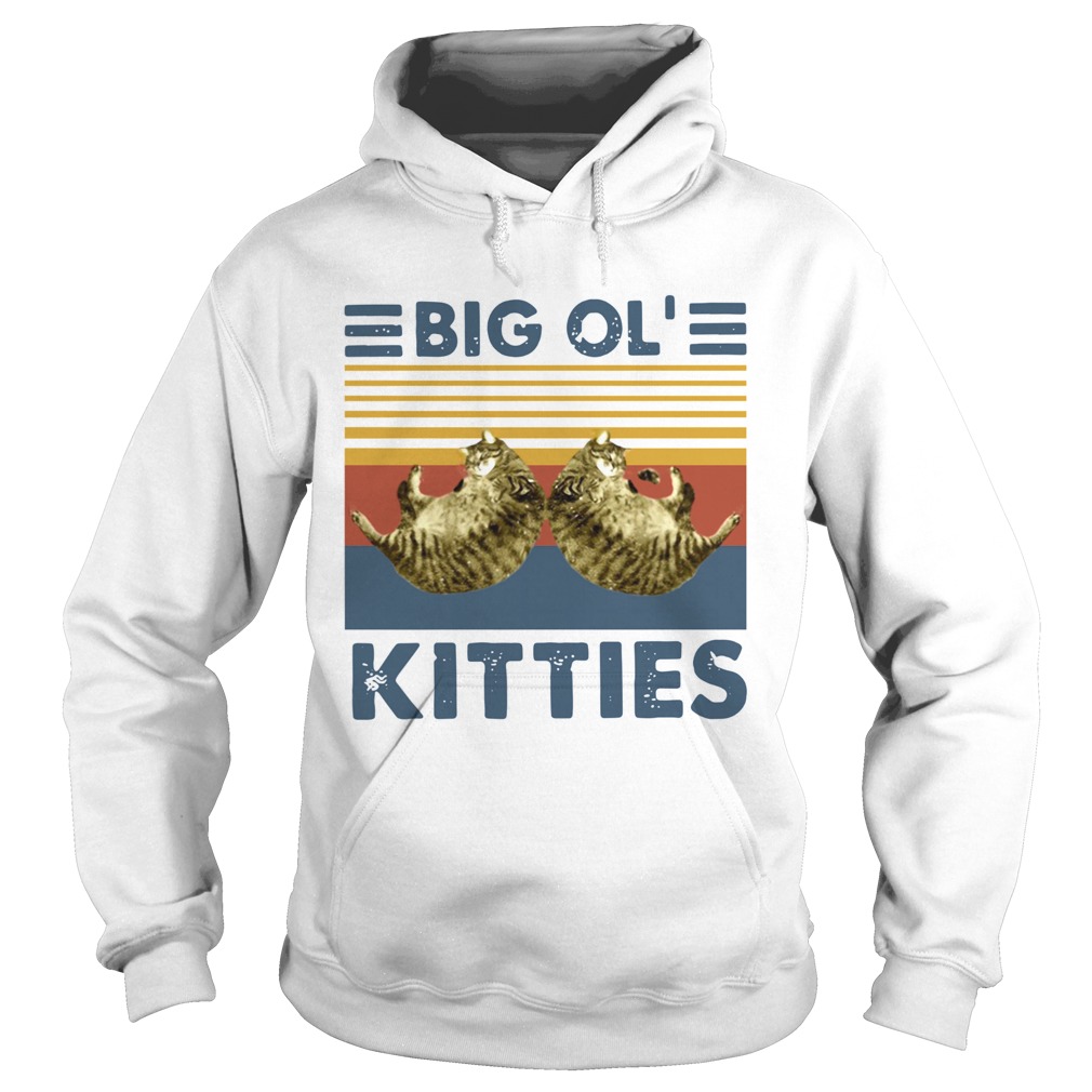 Cats Big Ol Kitties Vintage Hoodie