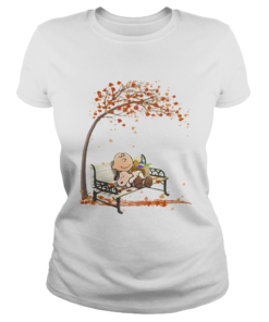Charlie brown and snoopy fall maple leaves  Classic Ladies