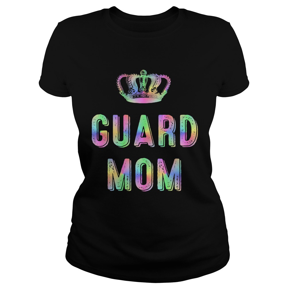 Color Guard Mom Rainbow Crown Classic Ladies