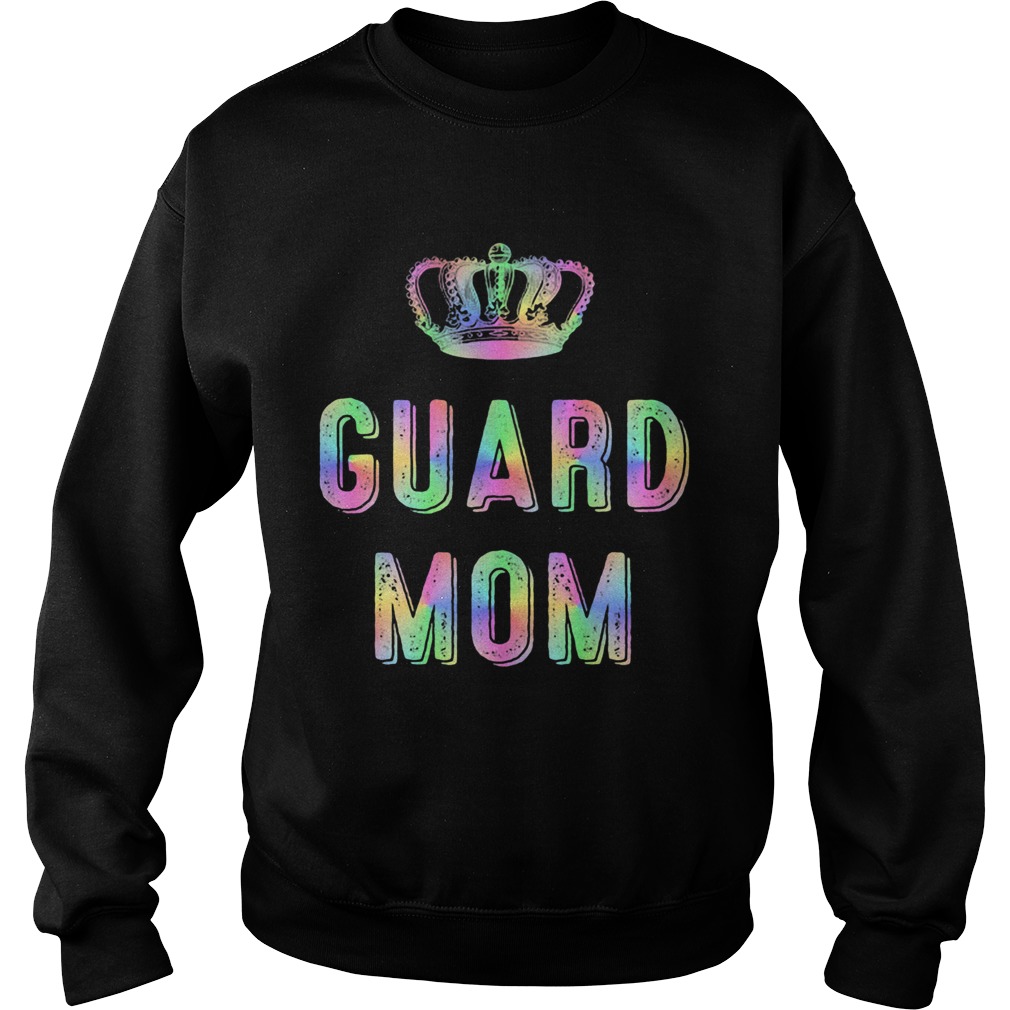Color Guard Mom Rainbow Crown Sweatshirt