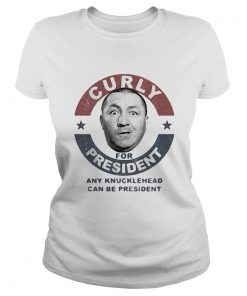 Curly for president any knucklehead can be president stars  Classic Ladies