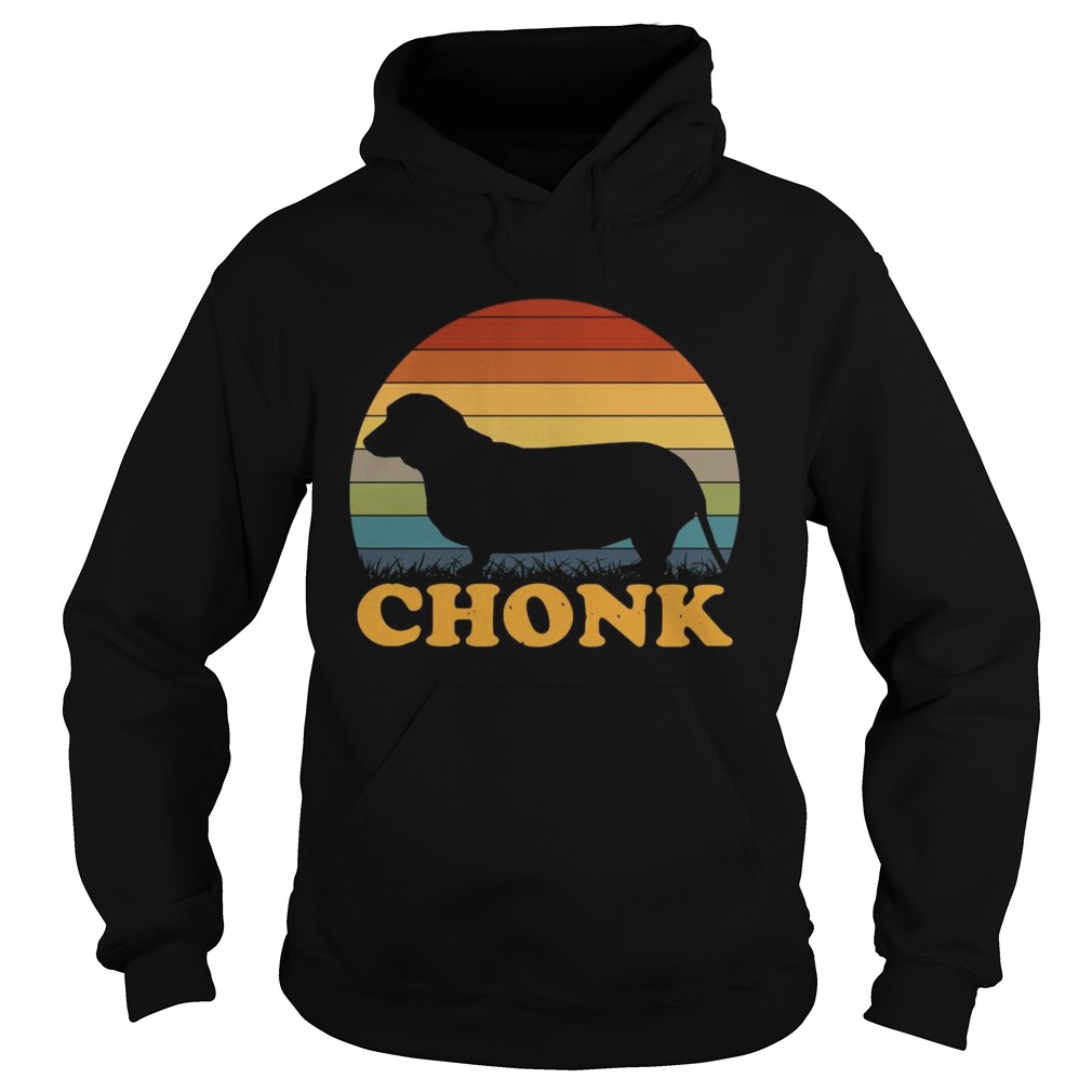 Dachshund Chonk Vintage Hoodie