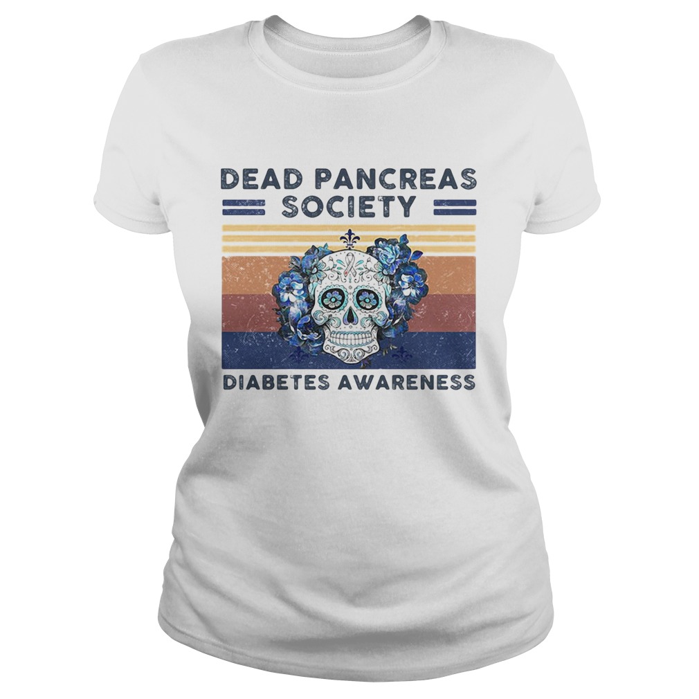 Dead Pancreas Society Diabetters Awareness Skullcap Vintage Retro Classic Ladies