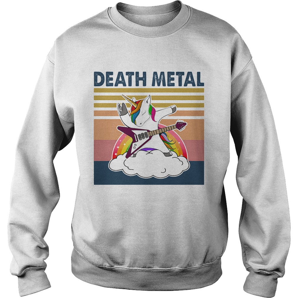 Death Metal Unicorn Vintage Retro Sweatshirt