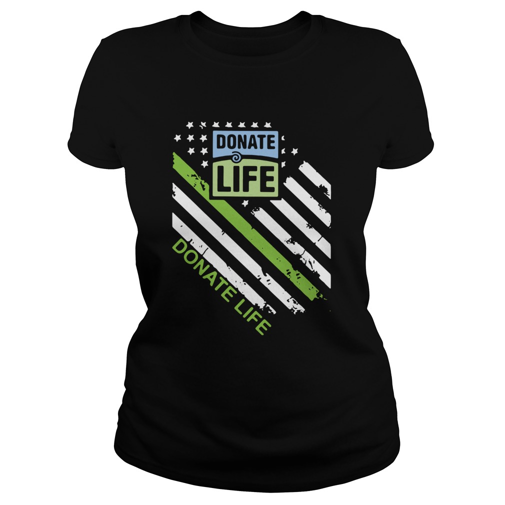 Donate Life American Flag Classic Ladies