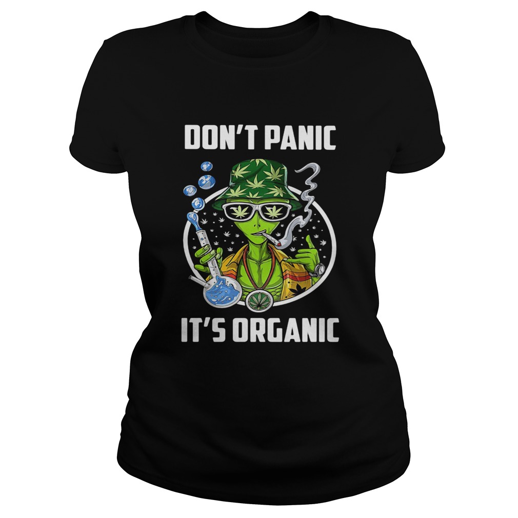 Dont Panic Its Organic Man Test Tube Smoking Hat Weed Classic Ladies