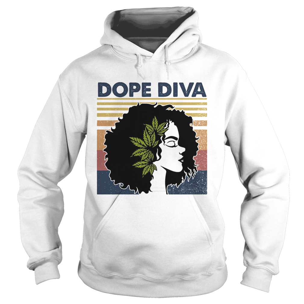 Dope Diva Black Girl Vintage Retro Hoodie