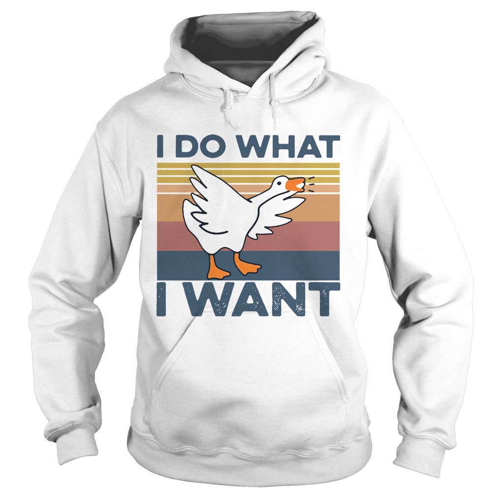 Duck I Do What I Want Vintage Hoodie