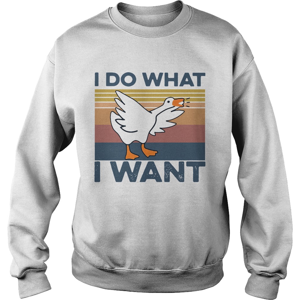 Duck I Do What I Want Vintage Sweatshirt