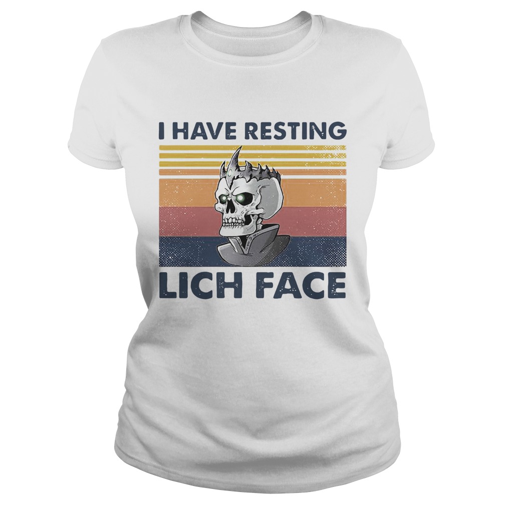 Dungeon Rpg I Have Resting Lich Face Vintage Classic Ladies
