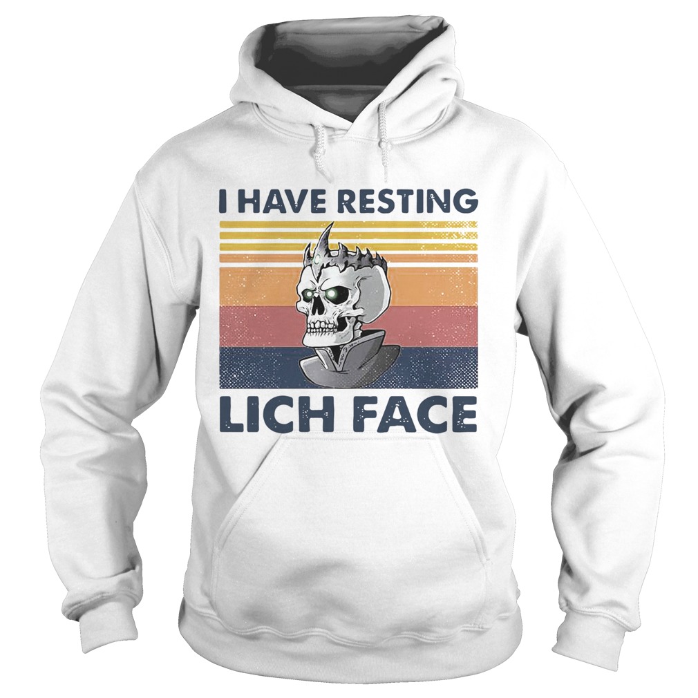 Dungeon Rpg I Have Resting Lich Face Vintage Hoodie