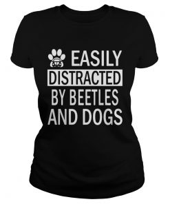 Easily Distracted By Beetles And Dogs Footprint Car  Classic Ladies