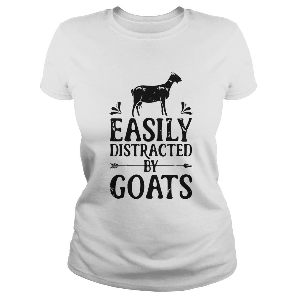 Easily Distracted By Goats Classic Ladies