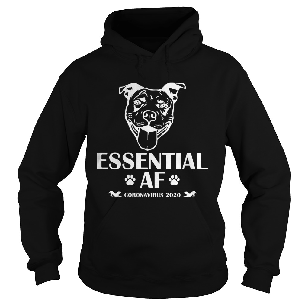 Essantial Af Coronavirus 2020 Footprint Dog Hoodie