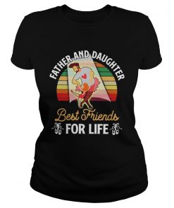 Father and daughter best friends for life vintage retro  Classic Ladies