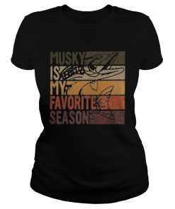Fishing musky is my favorite season vintage  Classic Ladies