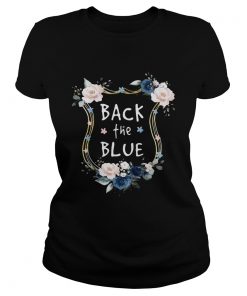 Flower Back The Blue  Classic Ladies