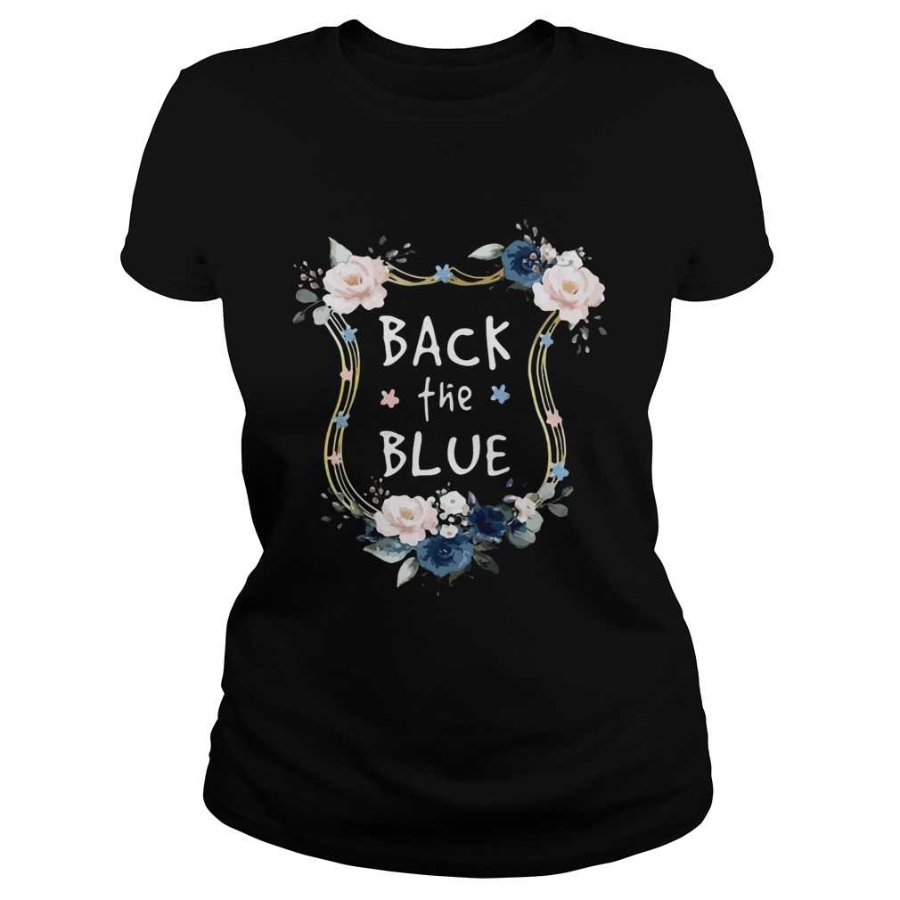 Flower Back The Blue Classic Ladies