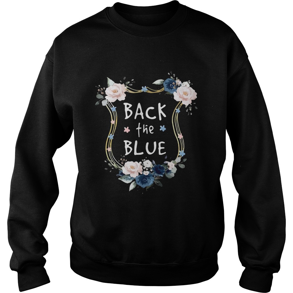 Flower Back The Blue Sweatshirt