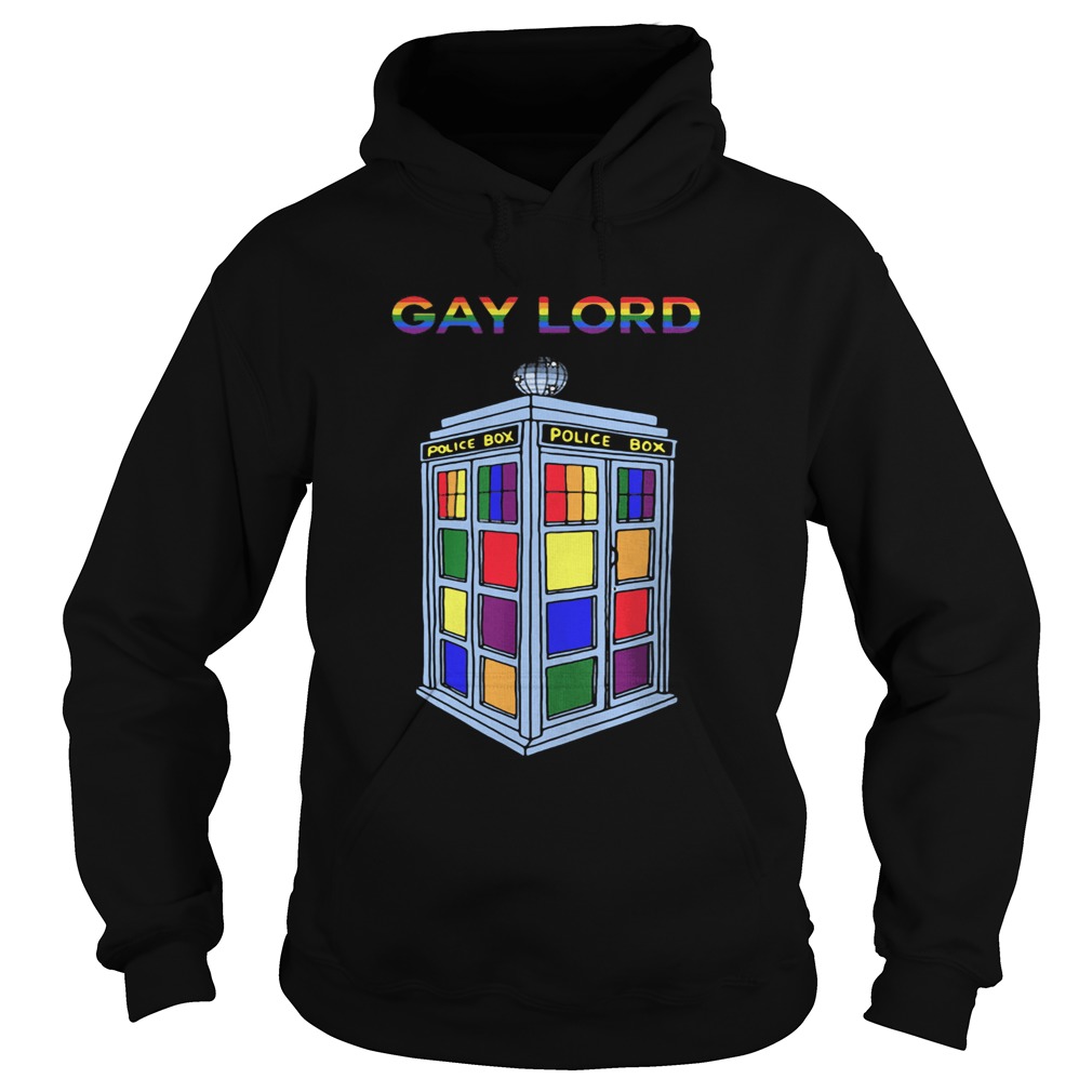 Gay Lord Police Box Window LGBT Hoodie