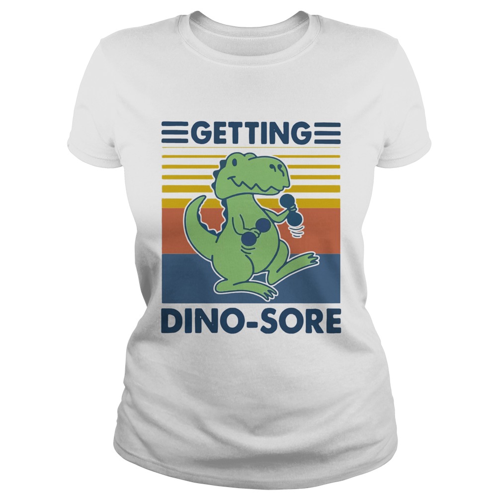 Getting Dinosore Trex Fitness Vintage Classic Ladies