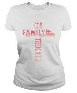 God family trucker cross light red  Classic Ladies