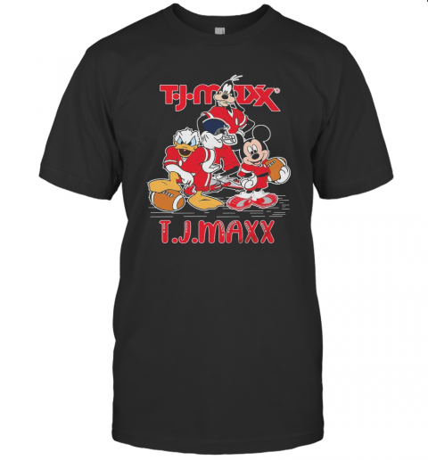 Goofy Donald Duck And Mickey Mouse Football Player Tjmaxx T-Shirt Classic Men's T-shirt