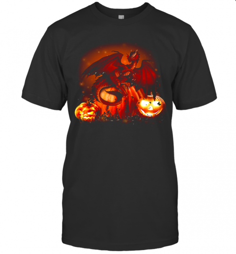 Halloween Dragon Pumkin T-Shirt