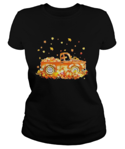 Halloween car pumpkin maple leaves  Classic Ladies