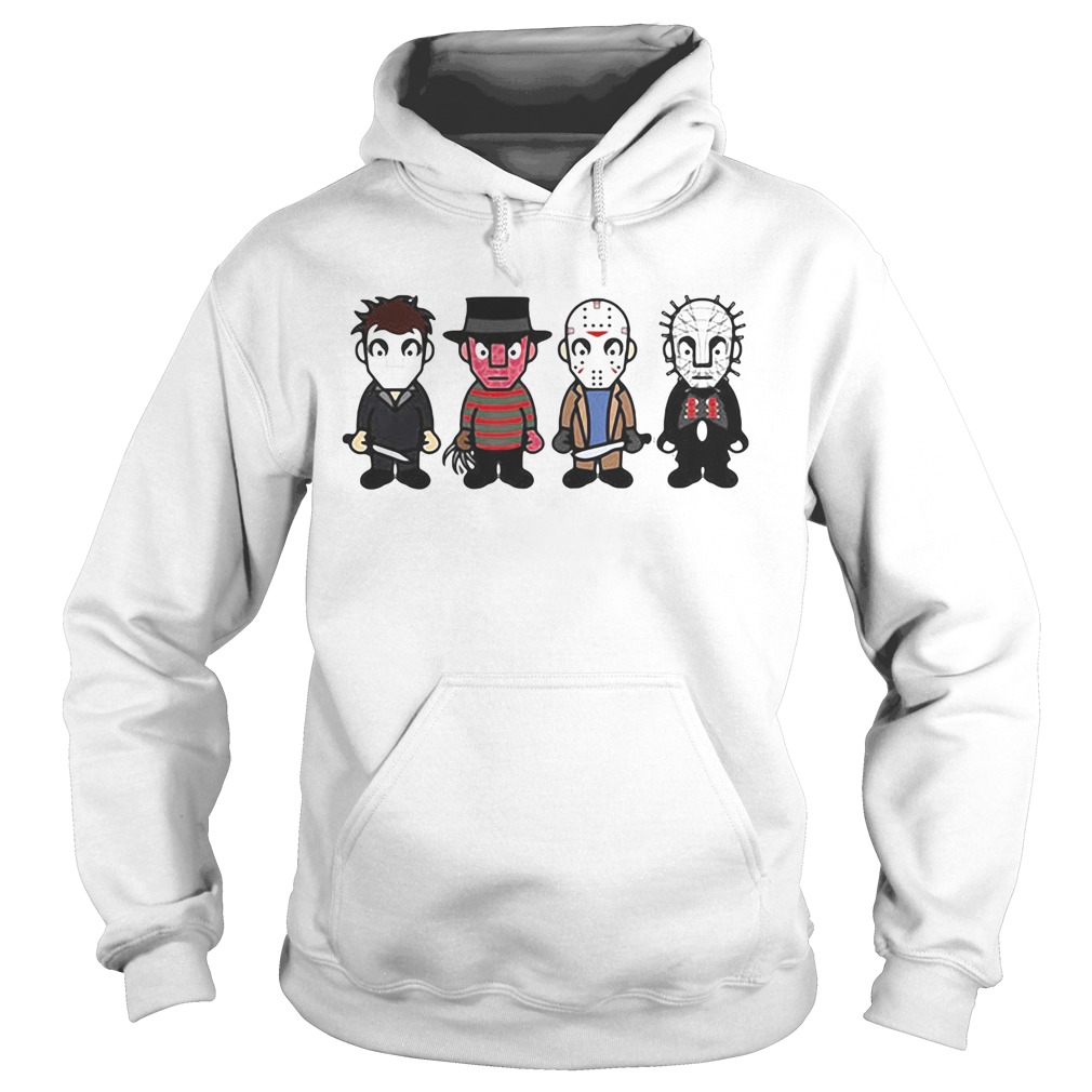 Halloween horror characters cartoon chibi Hoodie