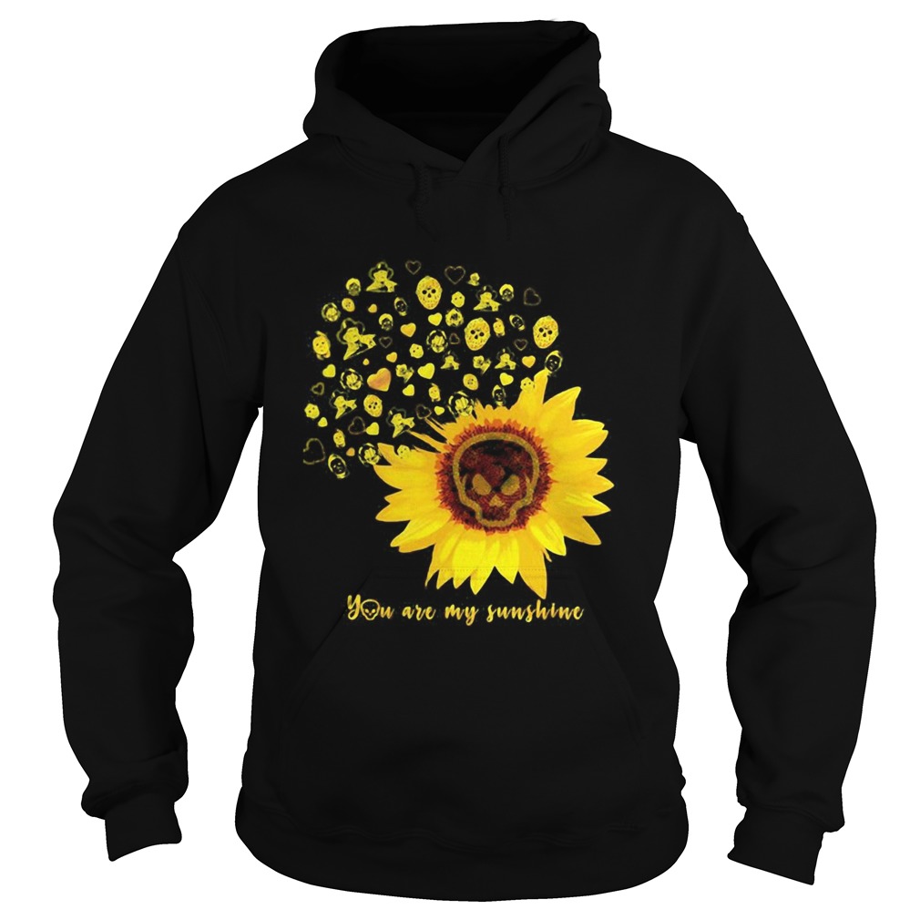 Halloween michael myers sunflower skull you are my sunshine Hoodie