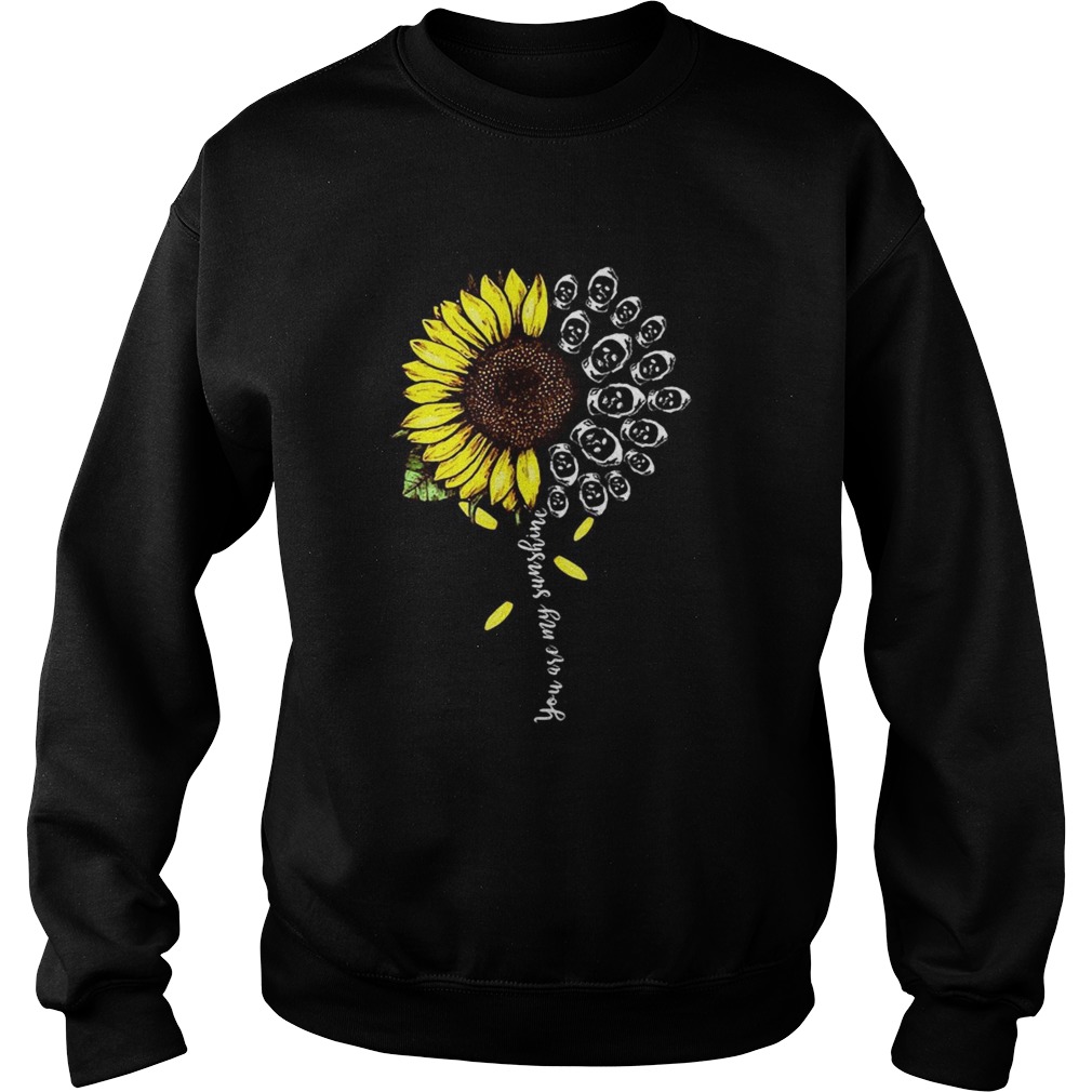 Halloween michael myers sunflower you are my sunshine Sweatshirt