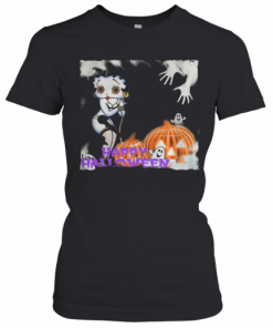 Happy Halloween Betty Boop Pumpkin Boo T-Shirt Classic Women's T-shirt