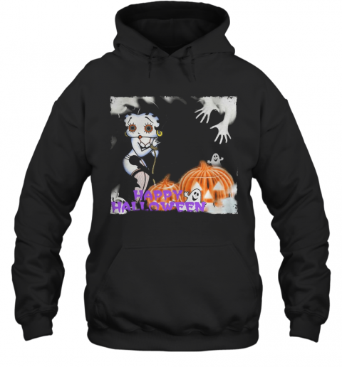 Happy Halloween Betty Boop Pumpkin Boo T-Shirt Unisex Hoodie