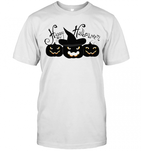 Happy Halloween Witches Pumpkin T-Shirt