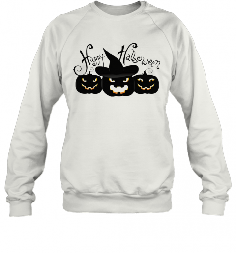 Happy Halloween Witches Pumpkin T-Shirt Unisex Sweatshirt