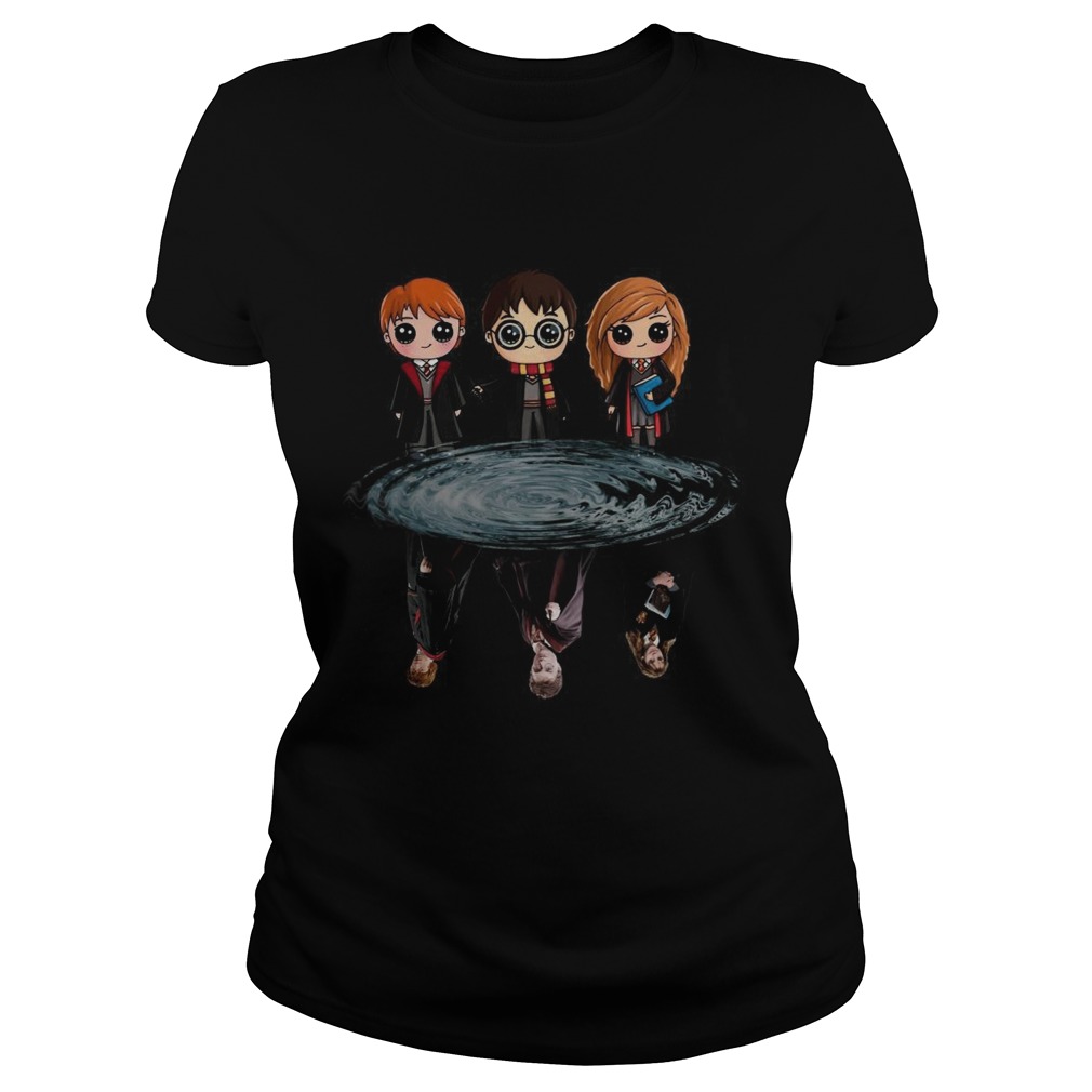 Harry Potter Ron Weasley And Hermione Reflection Water Classic Ladies