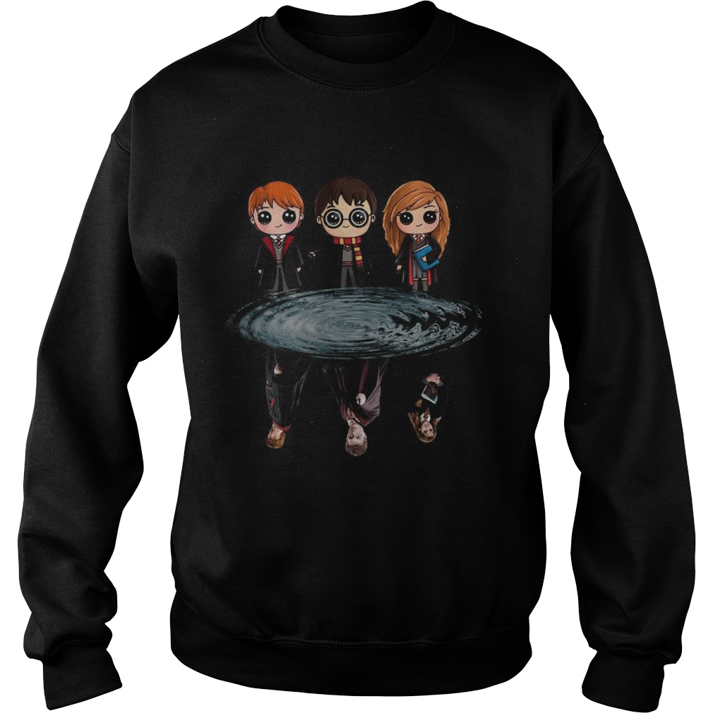 Harry Potter Ron Weasley And Hermione Reflection Water Sweatshirt