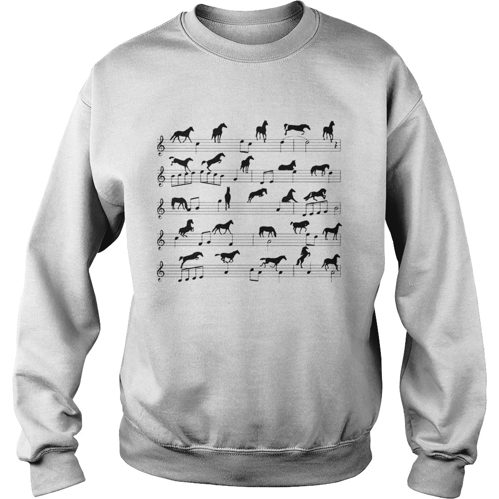 Horse Notes On Sheet Music Sweatshirt