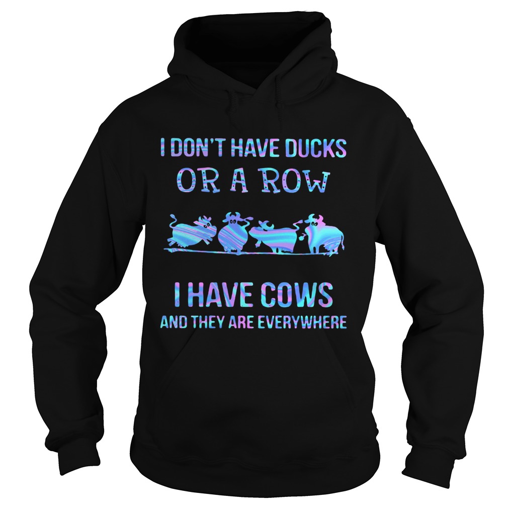 I Dont Have Ducks Or A Row I Have Cats And They Are Everywhere Hoodie