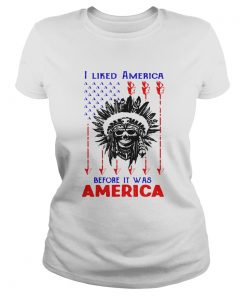I Liked American Before Its Was American Skullcap Aborigines  Classic Ladies