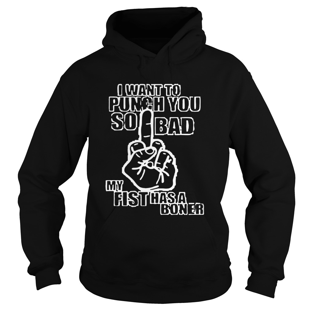 I Want To Punch You So Bad My Fist Has A Boner Hoodie