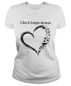 I am a simple woman heart Garden  Classic Ladies