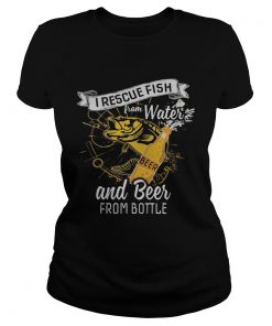 I rescue fish from water and beer from bottle  Classic Ladies