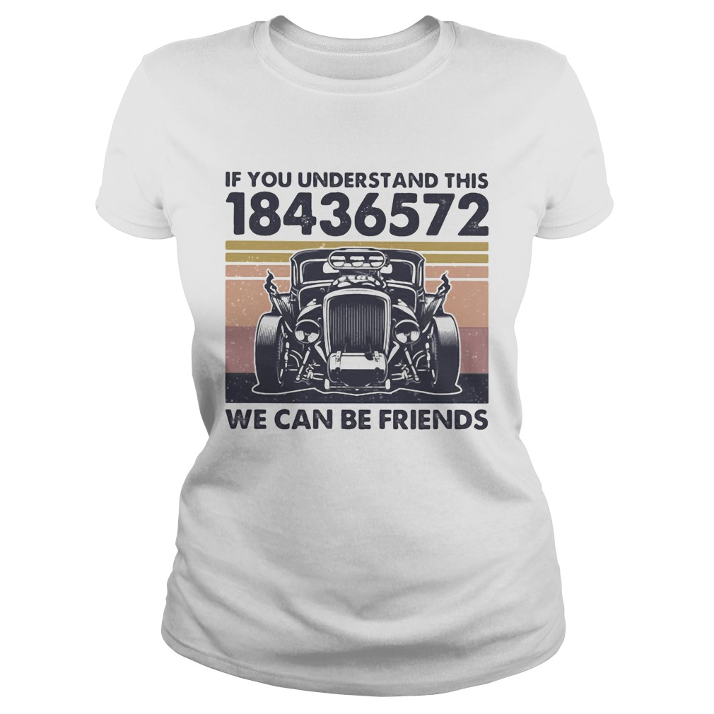 If you understand this 18436572 we can be friends vintage retro Classic Ladies