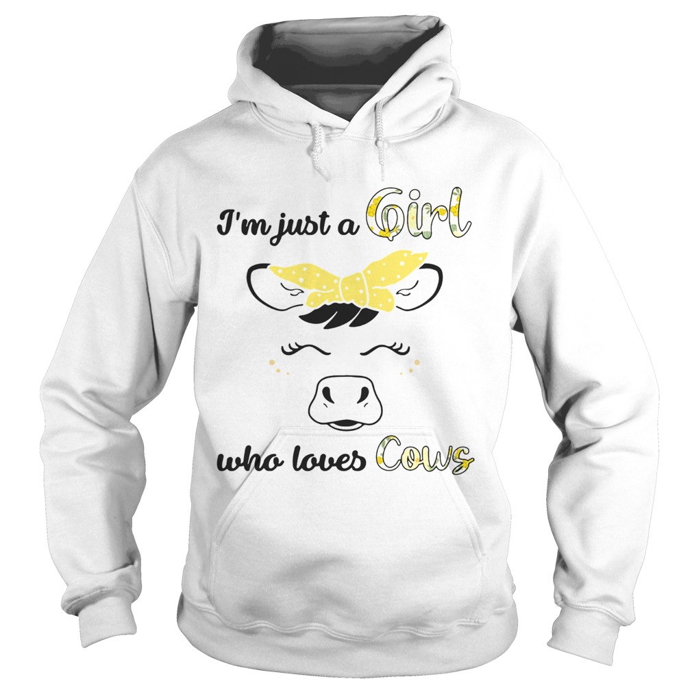 Im Just A Girl Who Loves Cows Hoodie