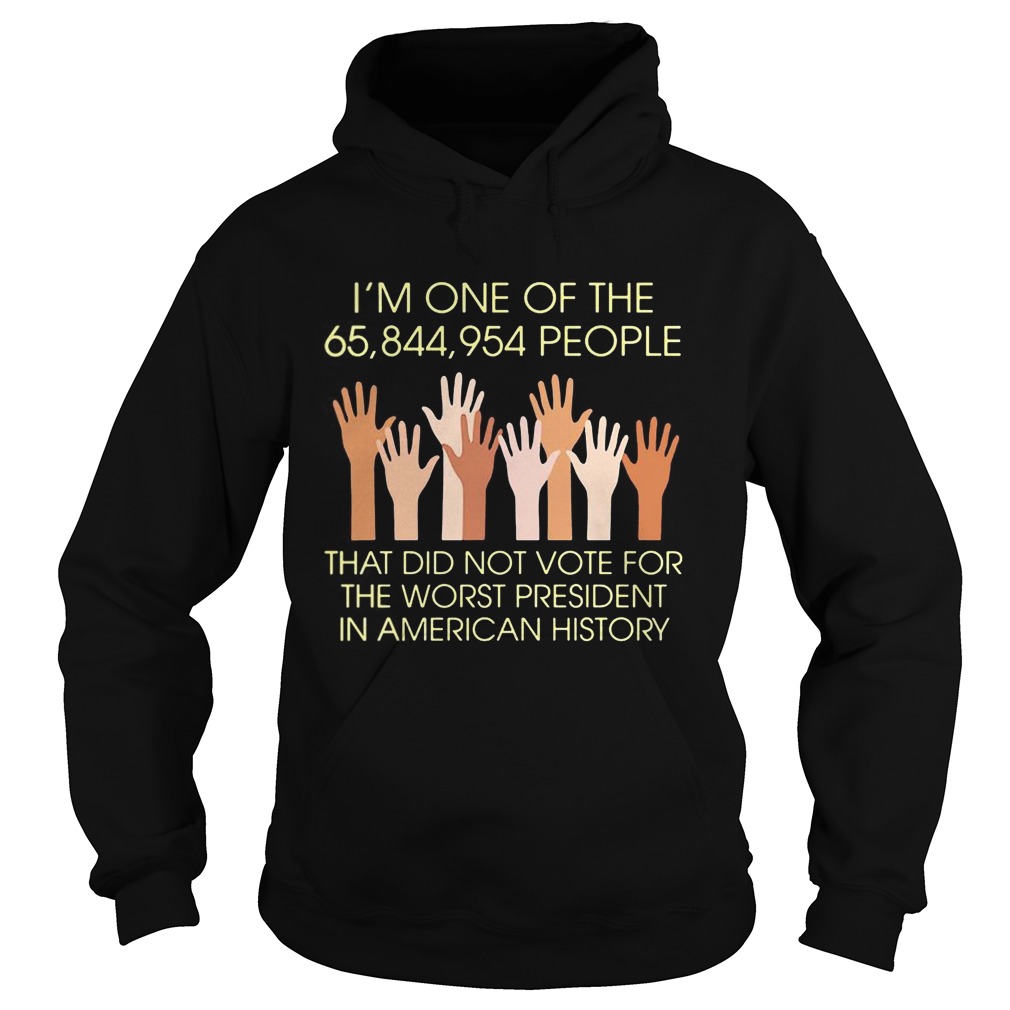 Im One of The 65 844 954 People hand skin color Hoodie