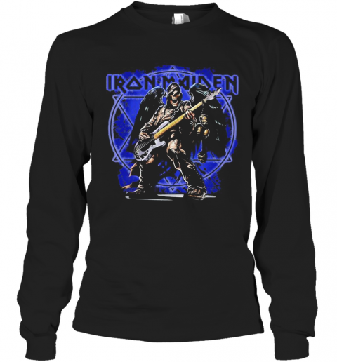 Iron Maiden Band Skeleton Playing Guitar T-Shirt Long Sleeved T-shirt