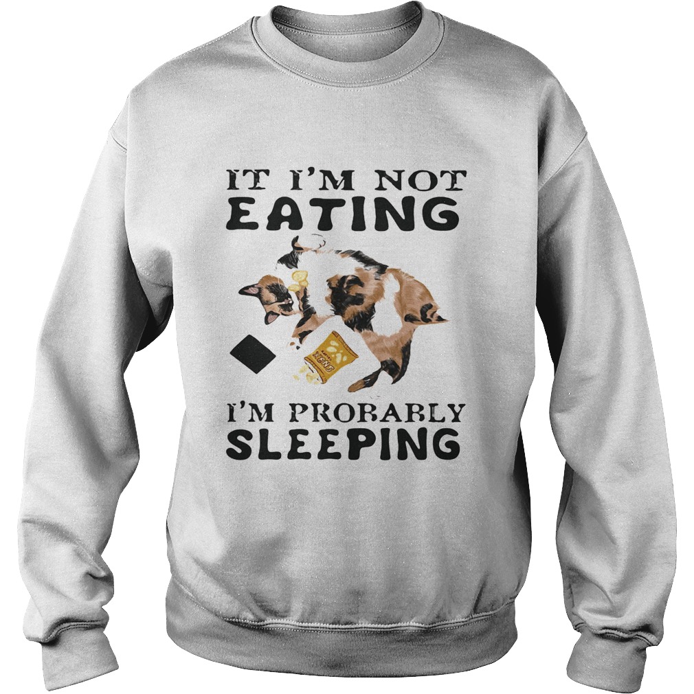 It Im Not Eating Im Probably Sleeping Cat Sweatshirt