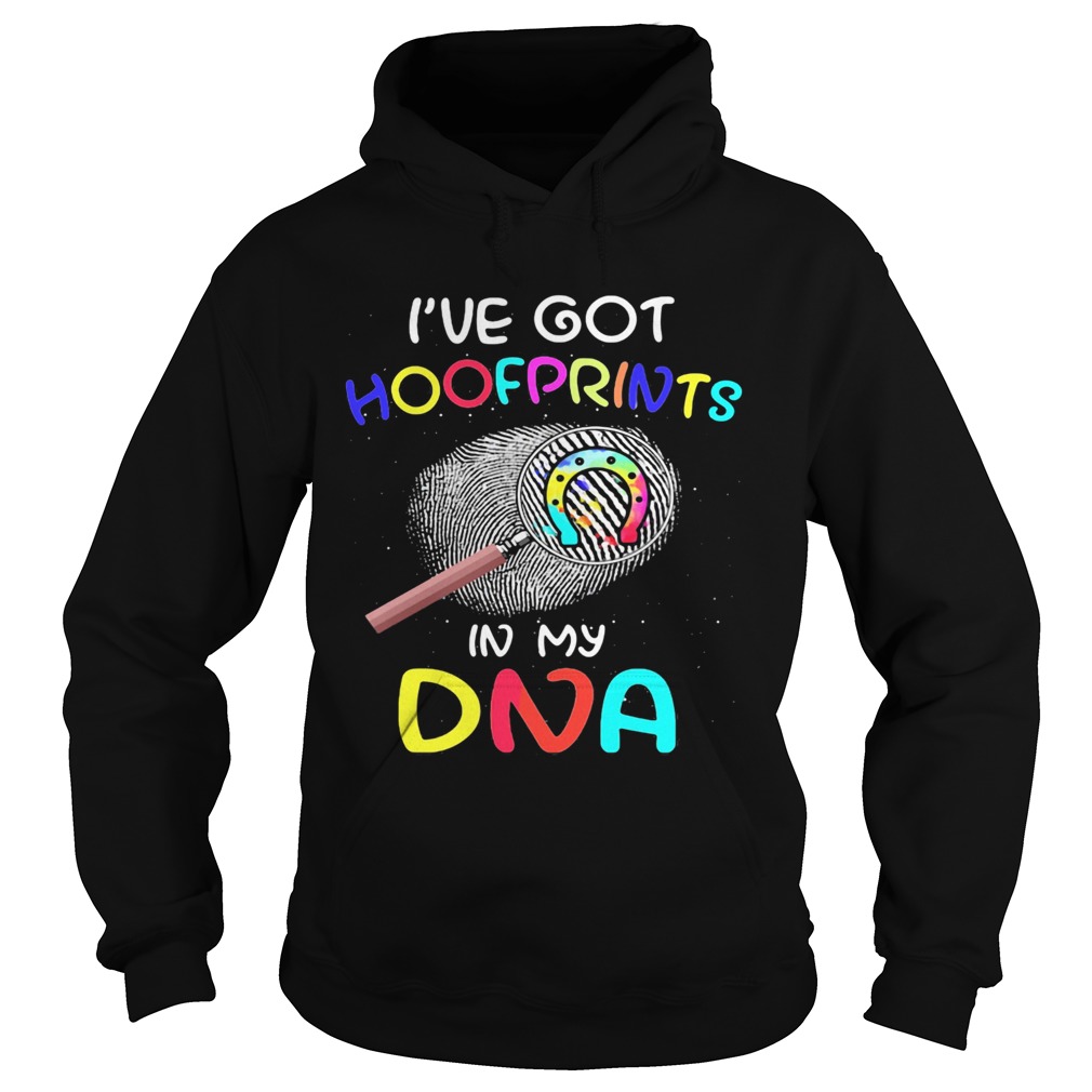 Ive Got Hoofprints In My DNA Magnifying Glass Color Hoodie